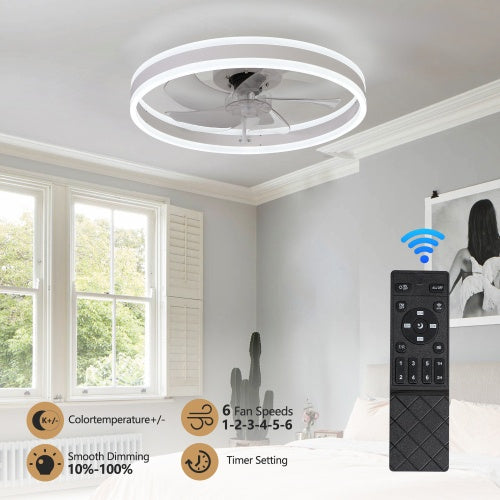 Ceiling Fan with Lighted Dimmable LEDs – Remote Control | TrendyNest Collective