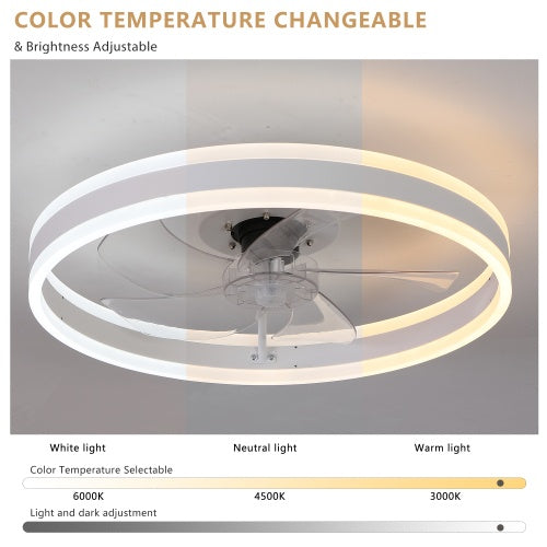 Ceiling Fan with Lighted Dimmable LEDs – Remote Control | TrendyNest Collective