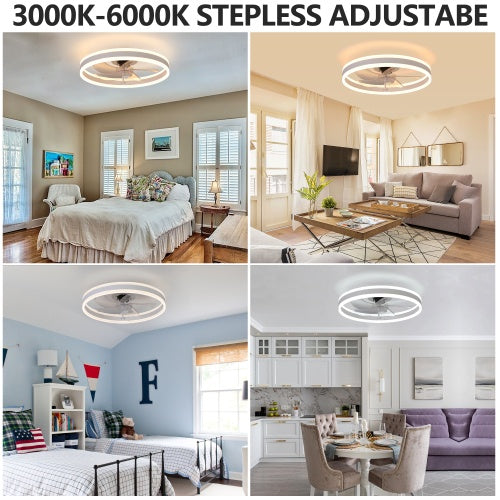 Ceiling Fan with Lighted Dimmable LEDs – Remote Control | TrendyNest Collective