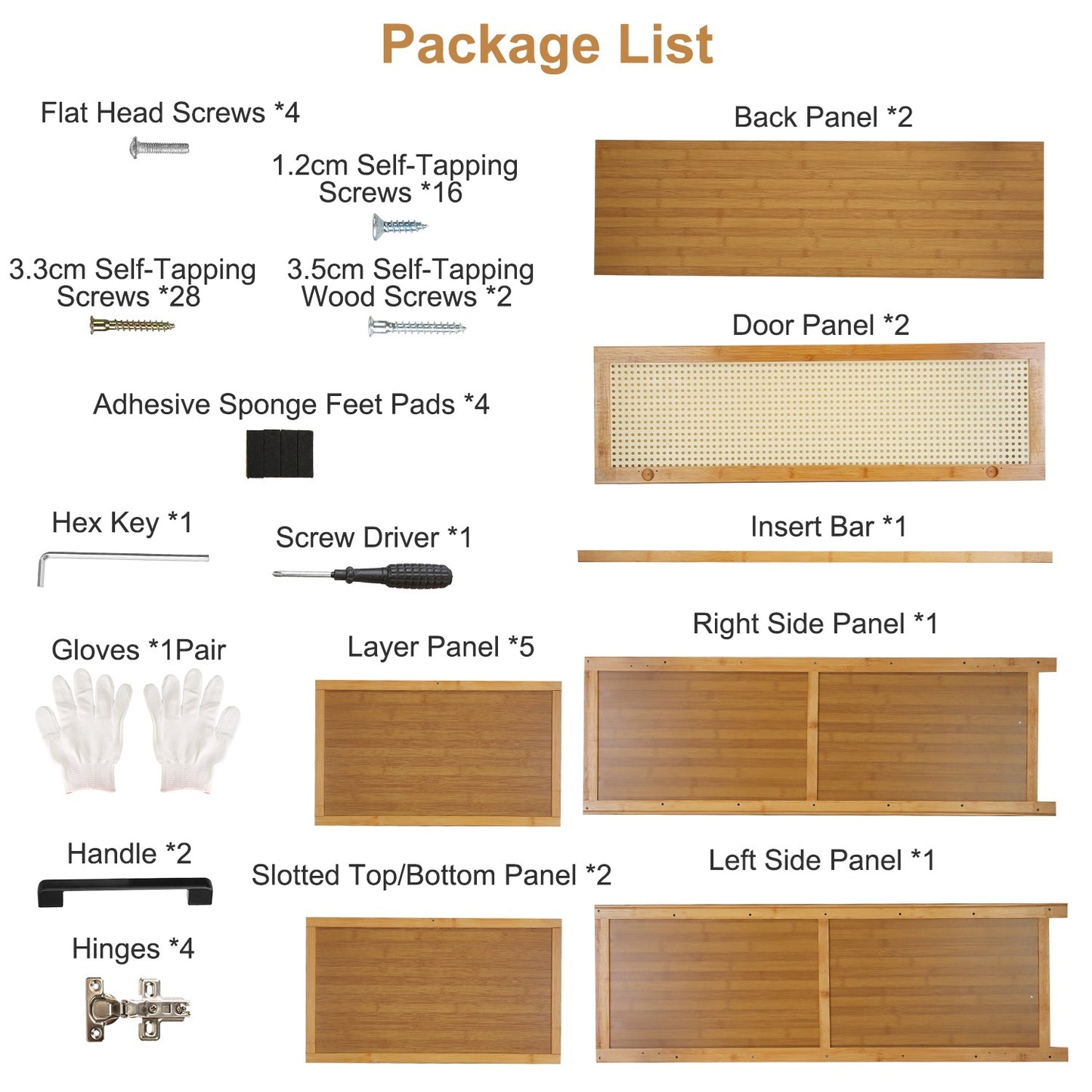 6-Tier Bamboo Shoe Cabinet with Doors – Natural Eco-Friendly Organizer