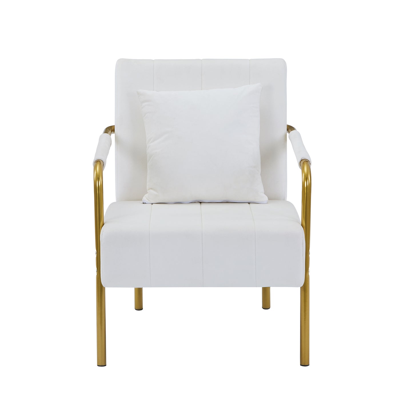 Modern Velvet Accent Chair for Living Room – High Backrest, Solid Wood Frame, Easy Assembly
