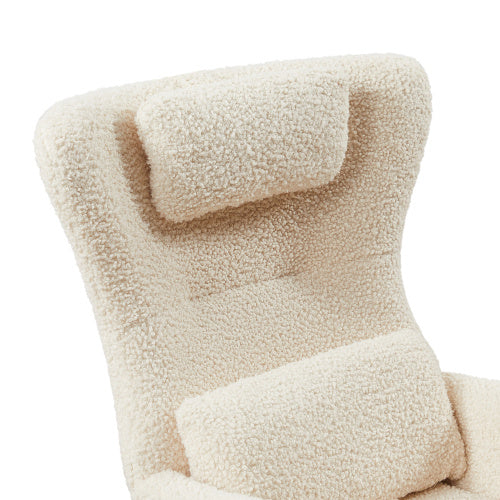 Rocking Chair Nursery, Modern Rocking Chair with High Backrest: