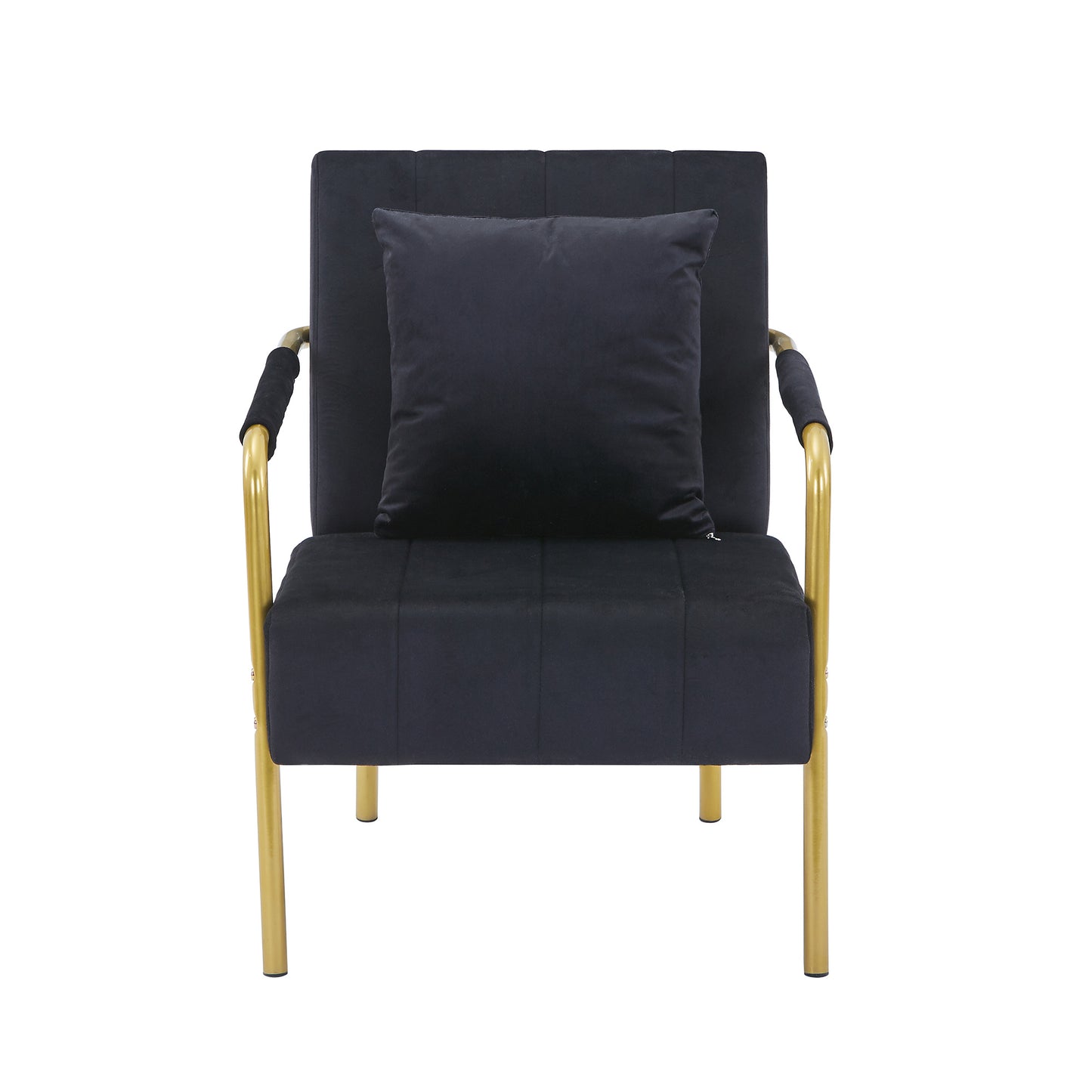 Modern Velvet Accent Chair for Living Room – High Backrest, Solid Wood Frame, Easy Assembly