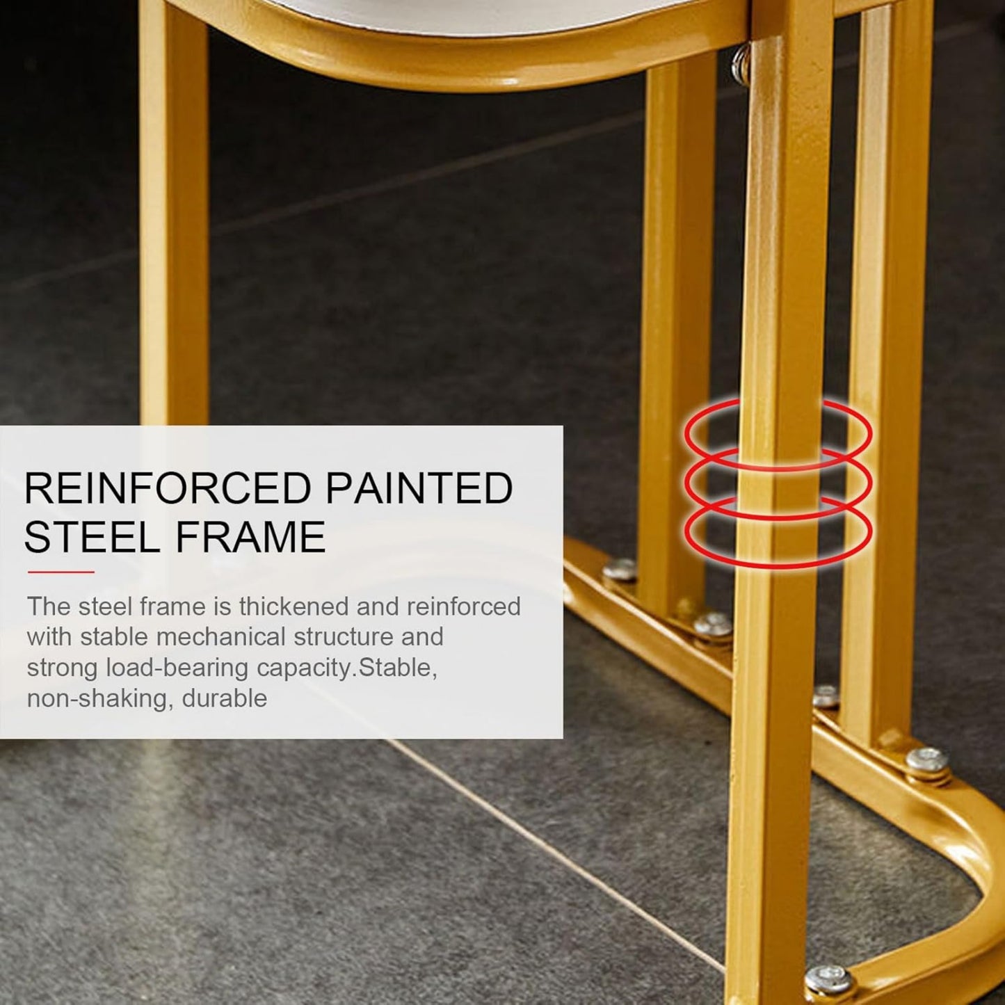 C-Shaped Side Table with Storage Shelf – Perfect for Small Spaces