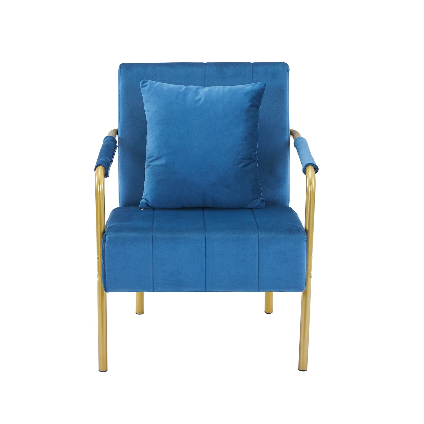 Modern Velvet Accent Chair for Living Room – High Backrest, Solid Wood Frame, Easy Assembly