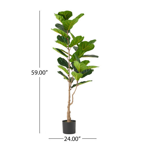 59' Artificial Fiddle Leaf Fig Tree – Bold Greenery, Zero Maintenance
