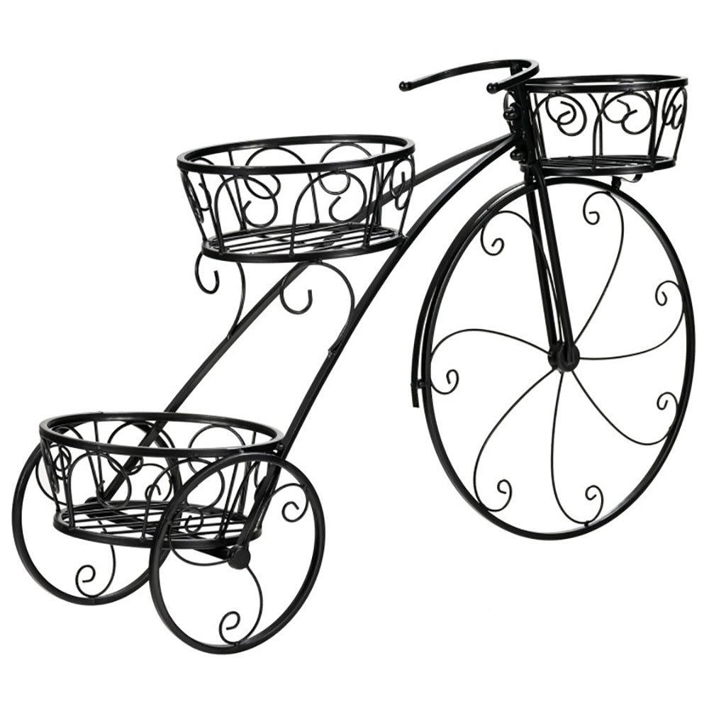 Tricycle Plant Stand – Parisian Style Flower Pot Cart Holder