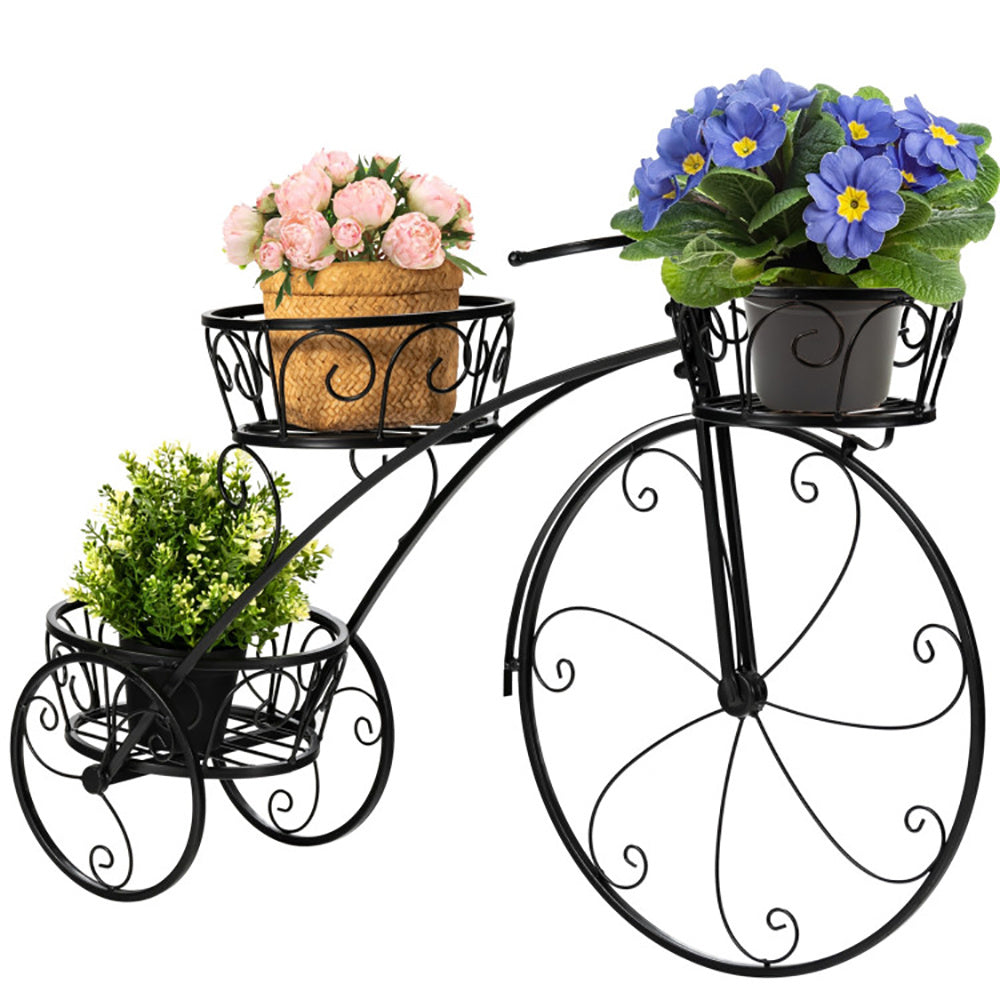 Tricycle Plant Stand – Parisian Style Flower Pot Cart Holder