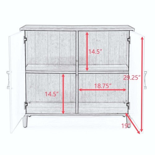 Modern Natural Wood Storage Cabinet – Freestanding Sideboard with Doors, Adjustable Shelves & Solid Wood Legs for Kitchen, Dining Room, or Living Room