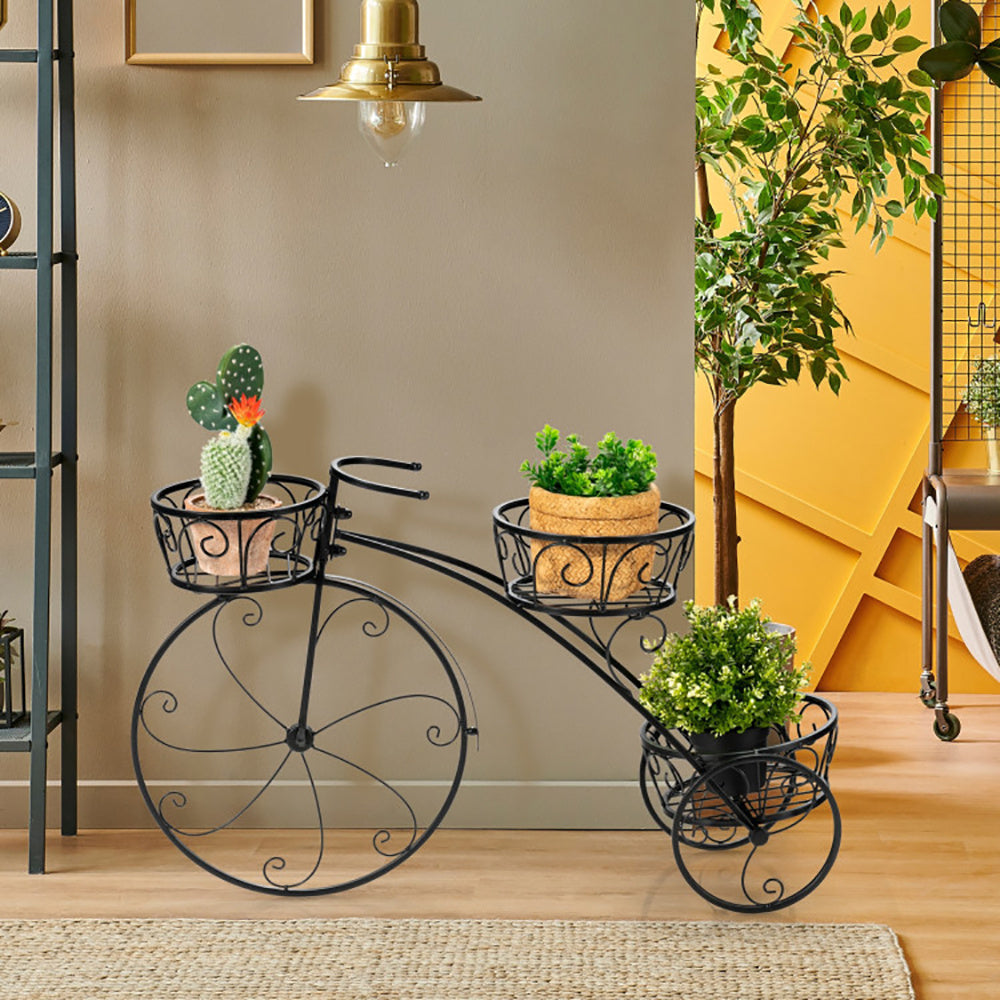 Tricycle Plant Stand – Parisian Style Flower Pot Cart Holder