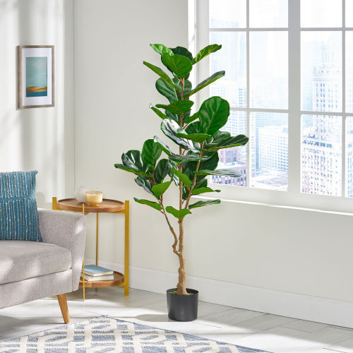 59' Artificial Fiddle Leaf Fig Tree – Bold Greenery, Zero Maintenance